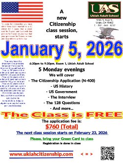 January 5 first day of a new citizenship class session.