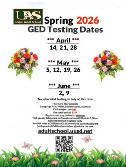 Spring 2026 Pearson-vue testing dates poster. poster